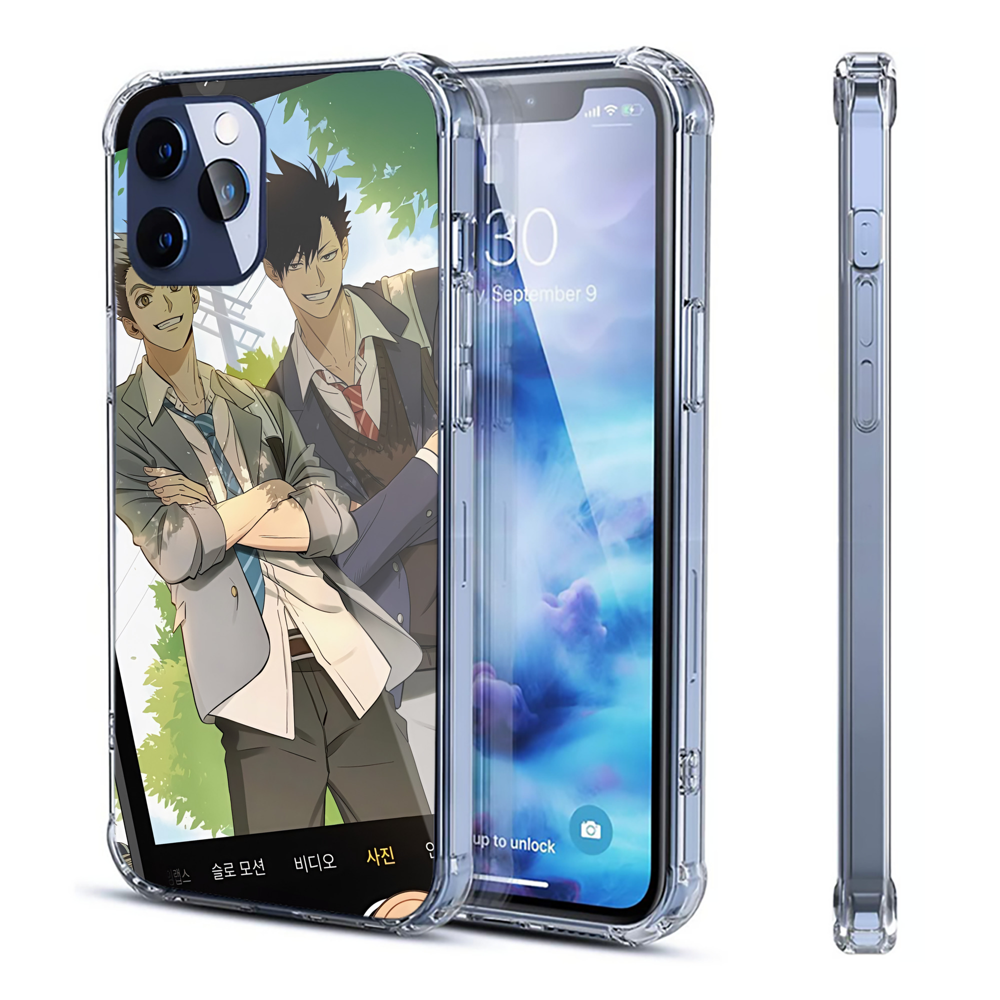 （画像用） ハイキュー!! Haikyu!! 【iPhone 12シリーズ対応】透明スマホケース（クリアソフトケース）